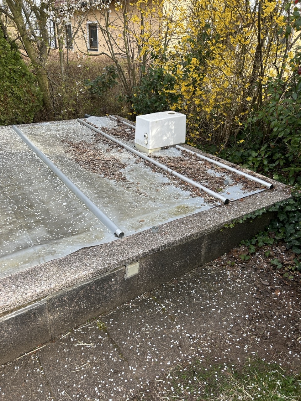 Wohnbau Kraus EFH Poolsanierung, Neugestaltung Außenanlagen Vorher 3