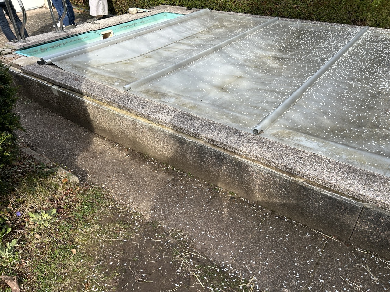 Wohnbau Kraus EFH Poolsanierung, Neugestaltung Außenanlagen Vorher 4