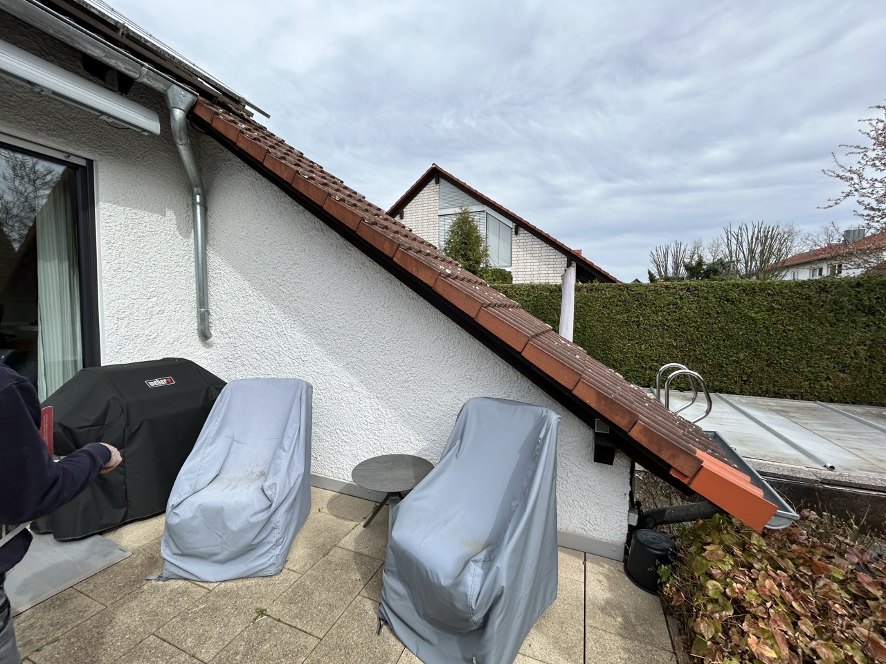 Wohnbau Kraus EFH Poolsanierung, Neugestaltung Außenanlagen Vorher 5