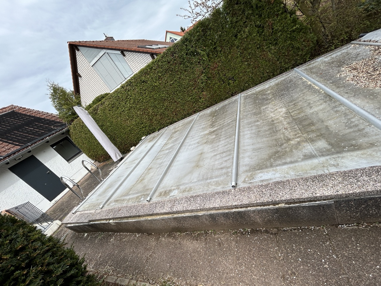 Wohnbau Kraus EFH Poolsanierung, Neugestaltung Außenanlagen Vorher 6