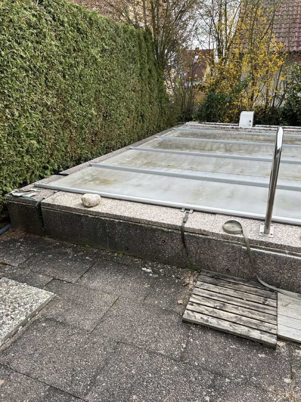 Wohnbau Kraus EFH Poolsanierung, Neugestaltung Außenanlagen Vorher 7