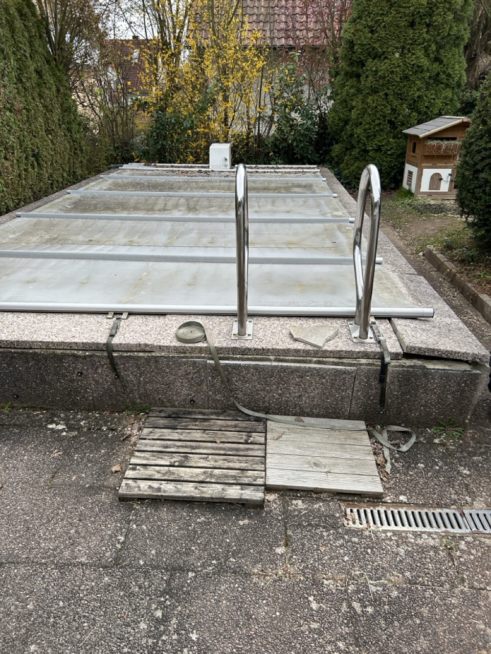 Wohnbau Kraus EFH Poolsanierung, Neugestaltung Außenanlagen Vorher 8